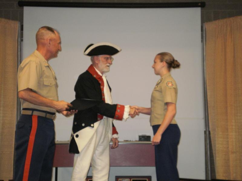 "On the evening of May 12th, the Ripley High School presented their US Marine Corps JROTC Awards Program. Pictured is program director Col.