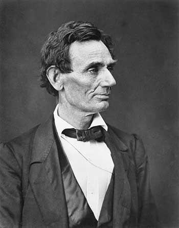 Abraham Lincoln was born in a log cabin in Illinois in 1809.