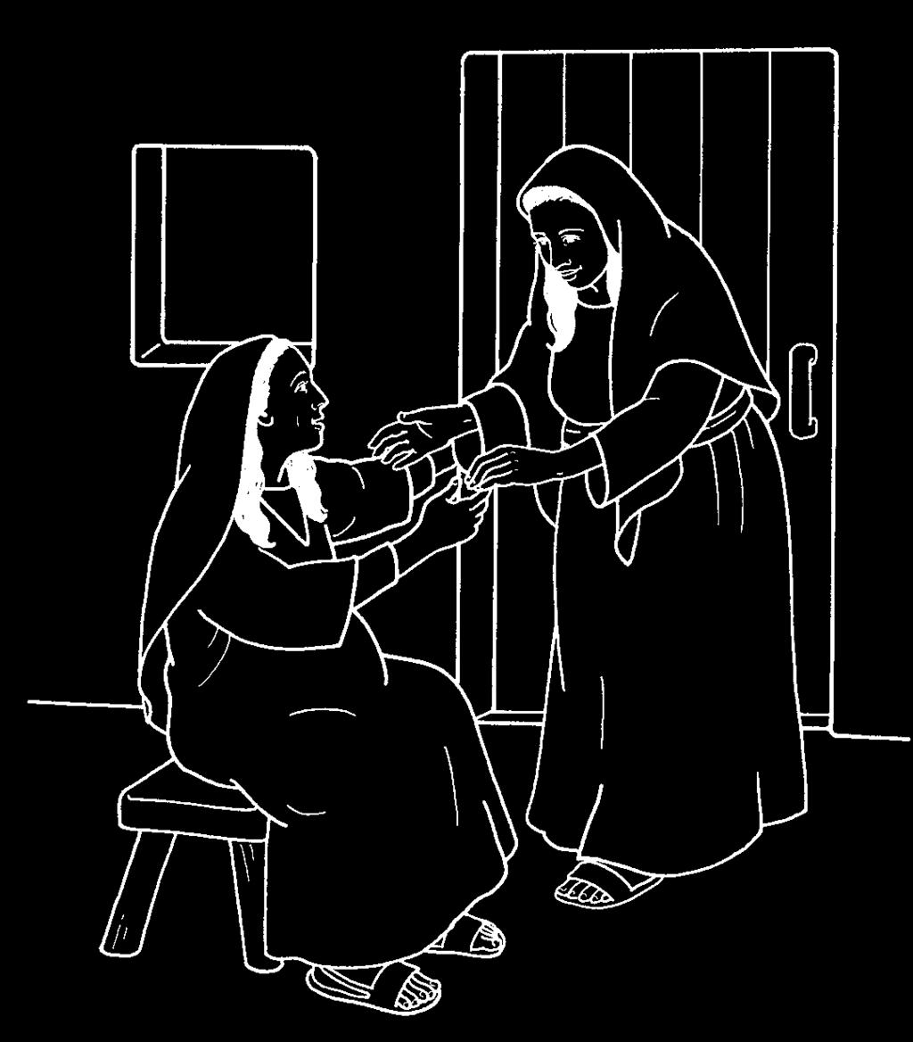 14 Art Print 14 shows Mary receiving good news from an angel about God s blessing. What gifts make you feel blessed by God?