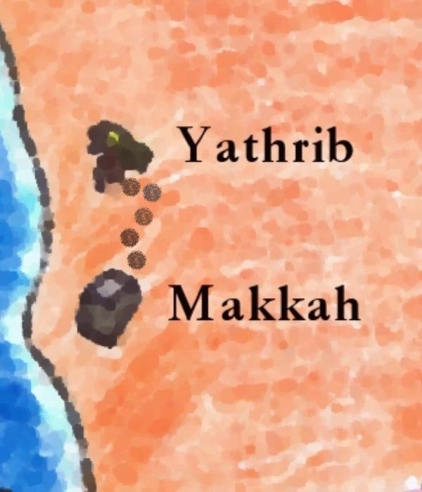 Abdul-Muttalib and Amina decided to visit Yathrib.