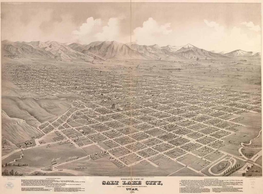 Building the new Settlement at Salt Lake The Mormons faith and their long isolation from other people meant they worked hard together. Young planned to make everyone self sufficient.