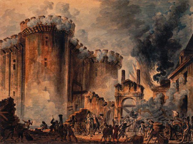 Storming the Bastille, July 14, 1789 Y A rumor that the king was planning a military coup against the National