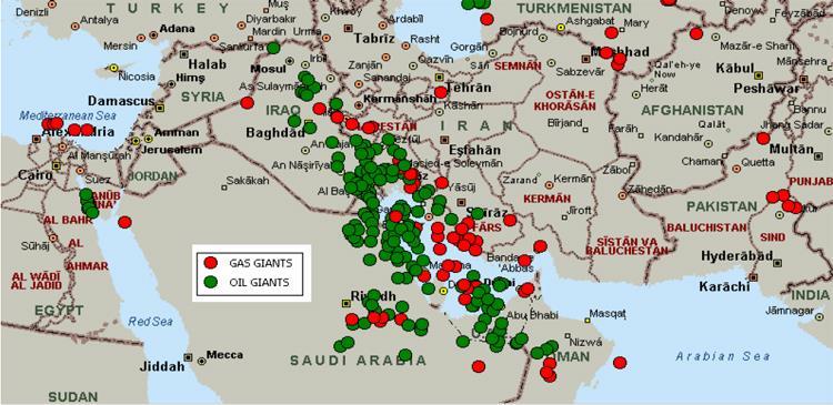 Resources Oil Most : Arabian Peninsula,