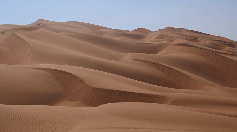 Rub al-khali Desert The: It is famed for huge sand dunes that can extend