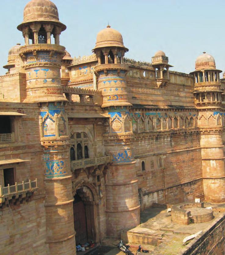 Today you drive to Gwalior known for Forts & Museums. Visit Gwalior Fort made of sandstone.