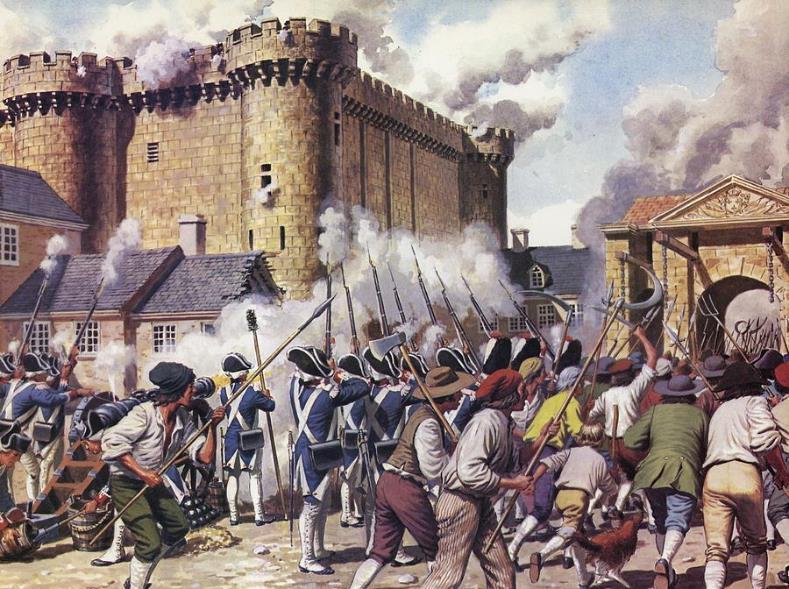 The Storming of the Bastille On July 14, 1789, an angry crowd marched on the Bastille, a medieval fortress in Paris that was housed political prisoners.