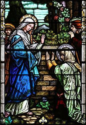 THE SECOND JOYFUL MYSTERY The Visitation Sweet Mother Mary, meditating on the Mystery of the Visitation, when, upon thy visit to thy holy cousin, Elizabeth, she greeted thee with the prophetic