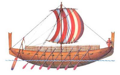 The Phoenicians The built ships from and established an extensive trade routes and throughout the