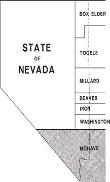 140 Political History of Nevada Frequent references are made to the effect that area was added to Nevada when it became a state.