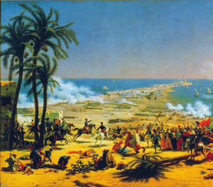 The conflict between France and England had spread all the way to Egypt. General Napoleon Bonaparte brought his French soldiers to this country. He wanted to take over the land.