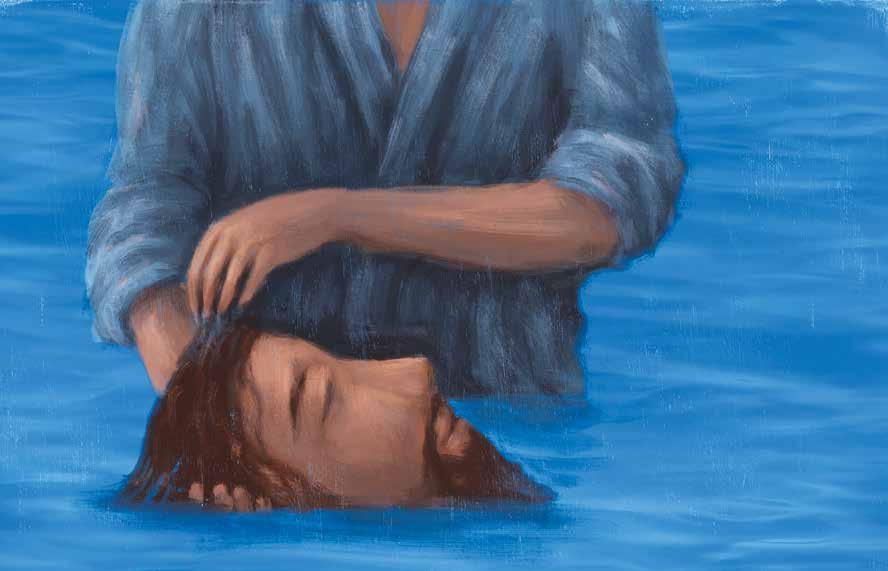 Jesus explained, This is what God wants us to do. Like the other people, Jesus went into the water, and John baptized him.
