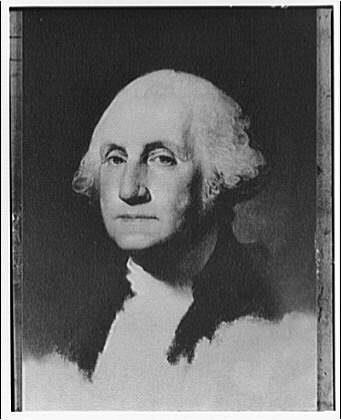 4. George Washington This is a painting of George Washington, the wooden-toothed frontiersman who led our country to Independence from