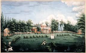 8. Monticello The painting portrays an idyllic scene with various Jefferson descendants
