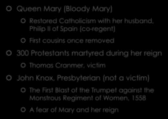 cousins once removed 300 Protestants martyred during her