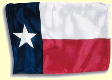The single star of the flag represents the Republic of Texas, also called the Lone Star Republic.