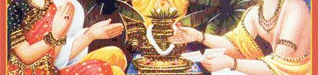 Narada spoke humbly: "Oh, Supreme Lord, the savior of the destitute and the troubled, I surrender at thy feet." Lord Vishnu said: "Narada, why have you come here?