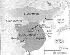 SONG DYNASTY (960-1279) After the fall of the Tang Dynasty in 907, China again shrank in size. In 960, the Song Dynasty emerged in the south.