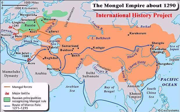 MONGOL INFLUENCE ON RUSSIA In the 13 th century, Mongol warriors also conquered most of Russia. They controlled it for the next 200 years.