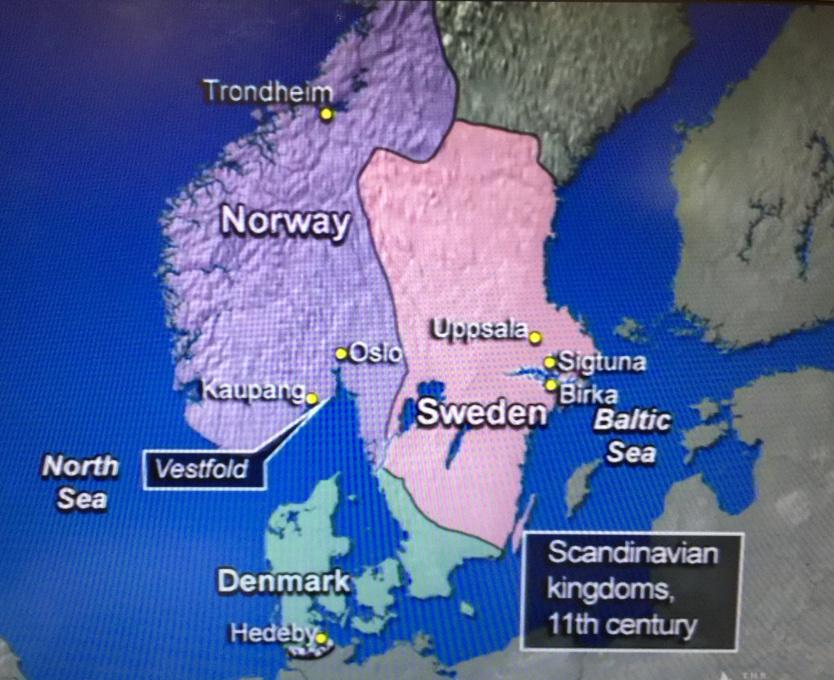 By the 1200s, the Vikings took the politics of monarchies home and established three kingdoms, Norway, Sweden,