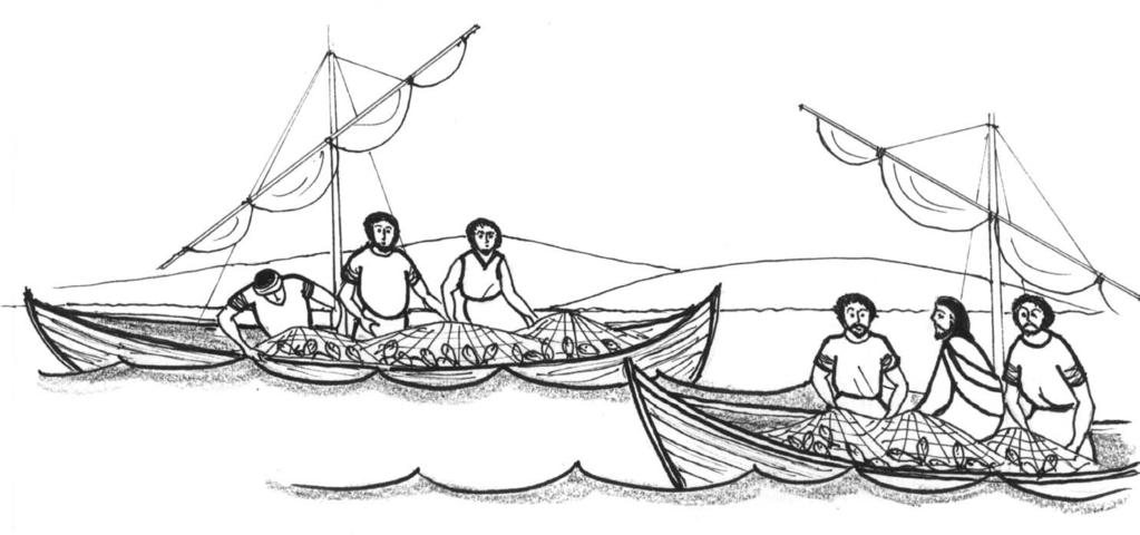 James and John came with their boat.