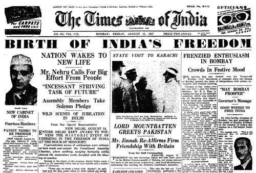 India s Independence India gains its independence from Britain in 1947 Muslim Pakistan splits from Hindu India; violence, migrations