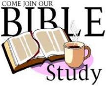 Bible Study is held on Tuesday mornings at 10:00a.m. at the Church. Come and Join Rev.