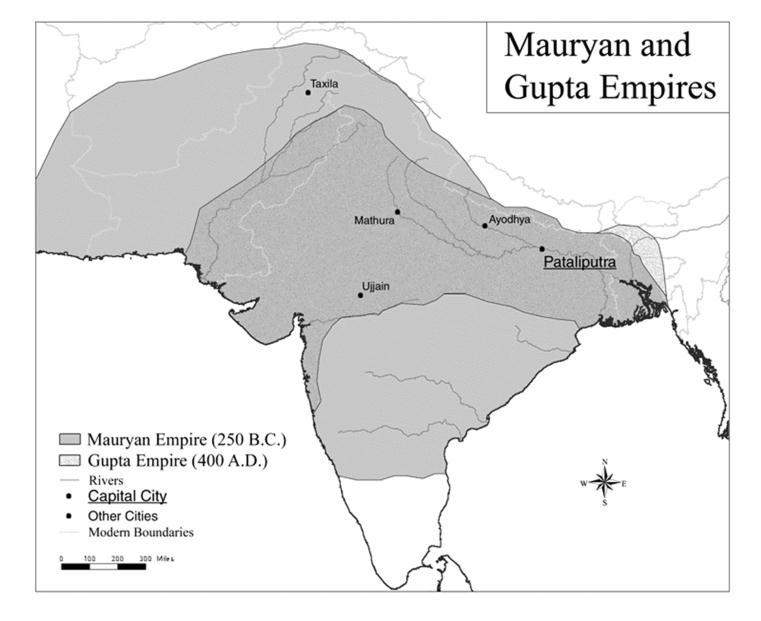 Dates: Indian Empires the Guptas The Gupta empire was founded by (no relation to the Maurya s Chandragupta Maurya.) The Guptas ushered in India s which marks a time of great prosperity & achievement.