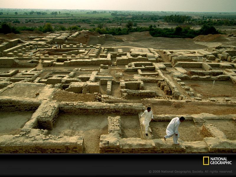 As the Indus flooded, cities were rebuilt on top of each other.