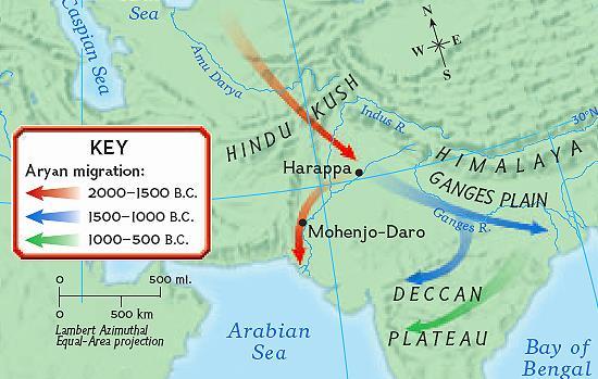 After the Harappan civilization collapsed, another group of people