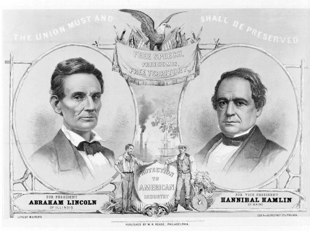 1854 Republican Party created Lincoln first Republican president United against the spread of