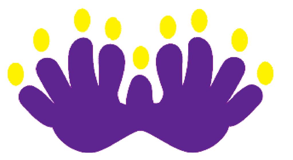 Materials needed: Make a handprint Menorah Clean hands Newspaper Dark-coloured finger paint Two heavy-duty paper plates or foil pie plates Large sheet of light-coloured construction paper Yellow