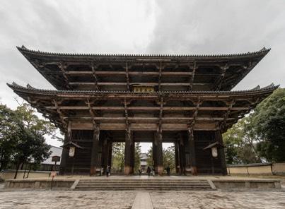 Todai-Ji Gate! Nara, Japan! End of 12 th century! Wood! Great South Gate! Nandaimon Gate! Two tiered roof!