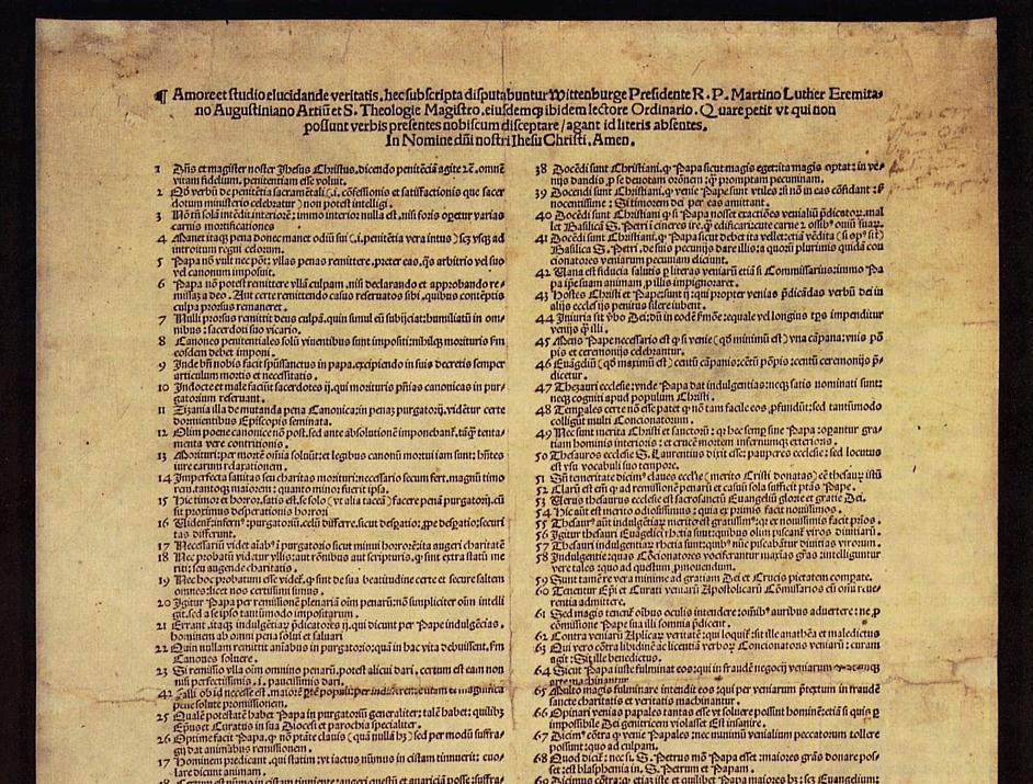 Luther s Views These became known as the 95 Theses 95