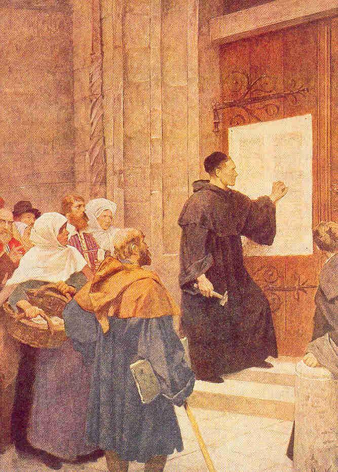 Martin Luther: University of Wittenberg monk & professor, lectured on the Bible.
