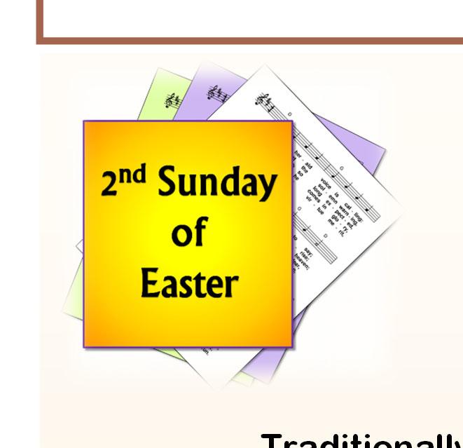 Second Sunday of Easter (or Sunday of Divine Mercy) Page 4 A Pastoral Council meeting will be held Tuesday, April 10th, at 7 p.m. in St. William's Hall.