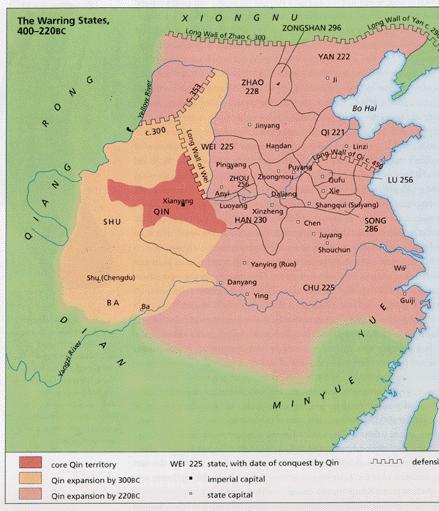 Qin conquest completed 221 BCE Wei R.