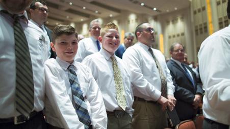 we try to entertain our young men and relegate them to a spectator role, when their faith and love for the gospel can be best developed by magnifying their priesthood.