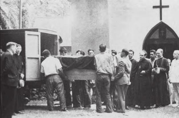 Fig. 4. Father Damien s remains are moved from St.