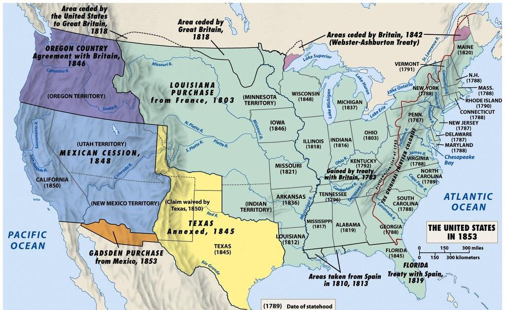 The Mexican-American War ended with the Treaty of Guadalupe-Hidalgo in 1848 The USA gained all of Texas to the Rio Grande River Mexico gave up (ceded)