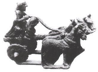 Sumerian Chariot Copper sculpture, 2500 BC