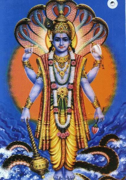 Vishnu Vishnu is another one of the Hindu trimurti He is the preserver of the world As the preserver, he represents mercy and goodness He is said to be the cosmic ocean, which was the only