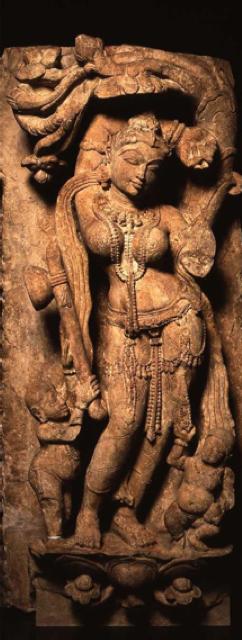 HINDU ART HEAVENLY FEMALE IMAGES Heavenly beauties, or surasundaris, appear as young women with generous hips, small waists and full