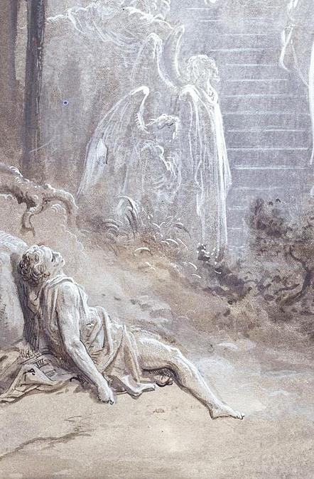 Image: Jacob s Dream by Gustave Doré, c. 1865. Jacob, the patriarch of Israel while running away from home slept on a rock saw an incredible dream.