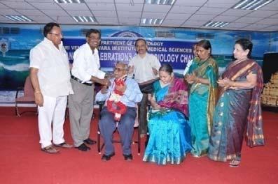 The chair was organized by the Dept. Medical Oncology. 6. The 8 th Annual Celebrations of Cardiology Chair was delivered by Dr Balachander Jayaraman, Prof.