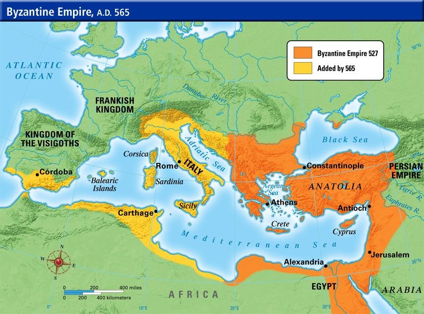 Although many would take the fall of the city of Rome as the end of the empire, the emperors in the east did not.