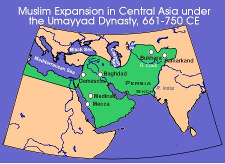 Over the next several centuries various caliphates (think Islamic dynasties) served as the authorities of the religion. Umayyad Caliphate (661 750) (Sunni) Centered in Syria.