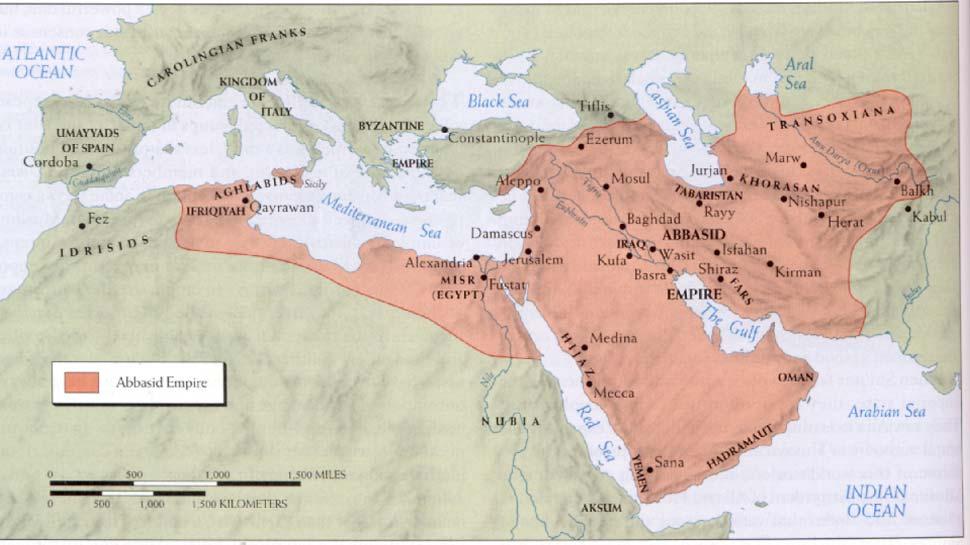 As the caliphate grew in size, power had to be delegated to local commanders in distant provinces. Nonetheless, revolts on the frontier took place and were difficult to respond to.