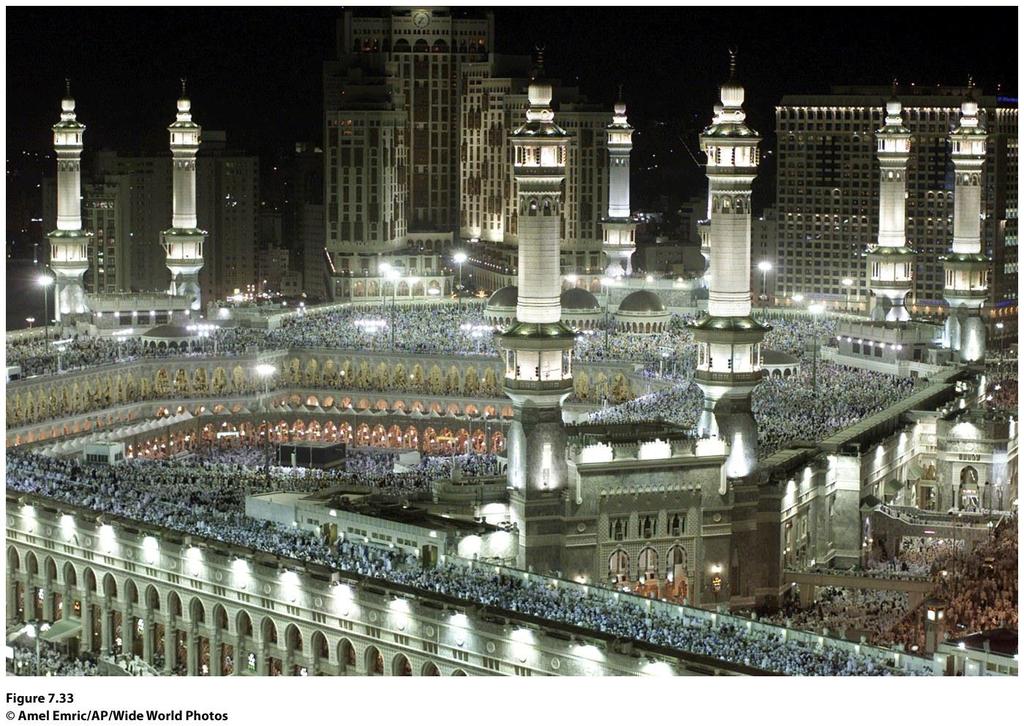 Figure 7.33 Mecca, Saudi Arabia.