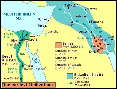 Sumerian map Interpret the map: what is it telling us?