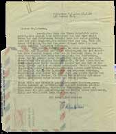 Various topics, and regarding Einstein s agreement for the new school to be named after him and his wife. * [1] leaf, airmail. Printed, German, with Einstein s stamp and handwritten signature.